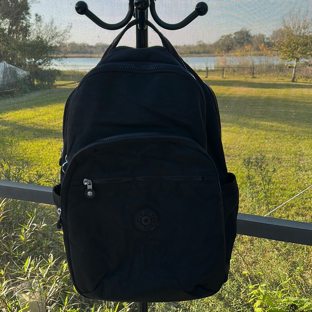 KIPLING CHALLENGER BACK PACK SHOULDER BAG black